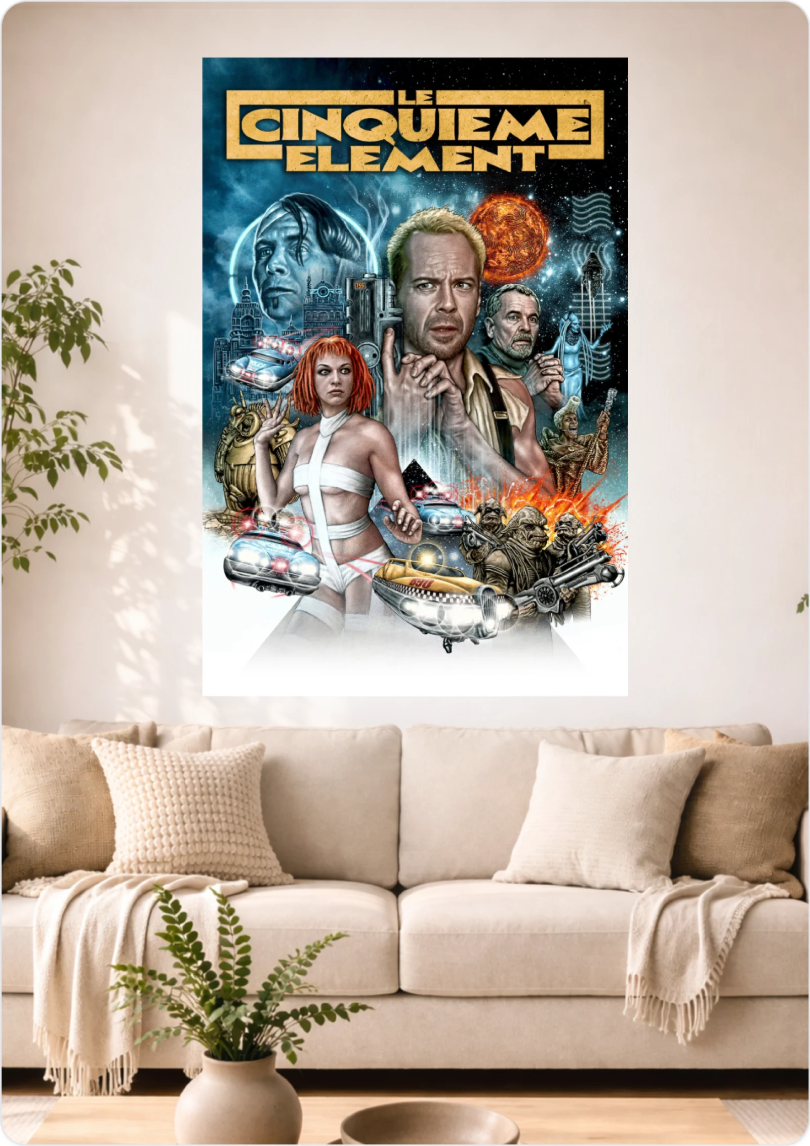 Affiche Le Cinquième Élément – Format A3 – Décoration murale cinéma